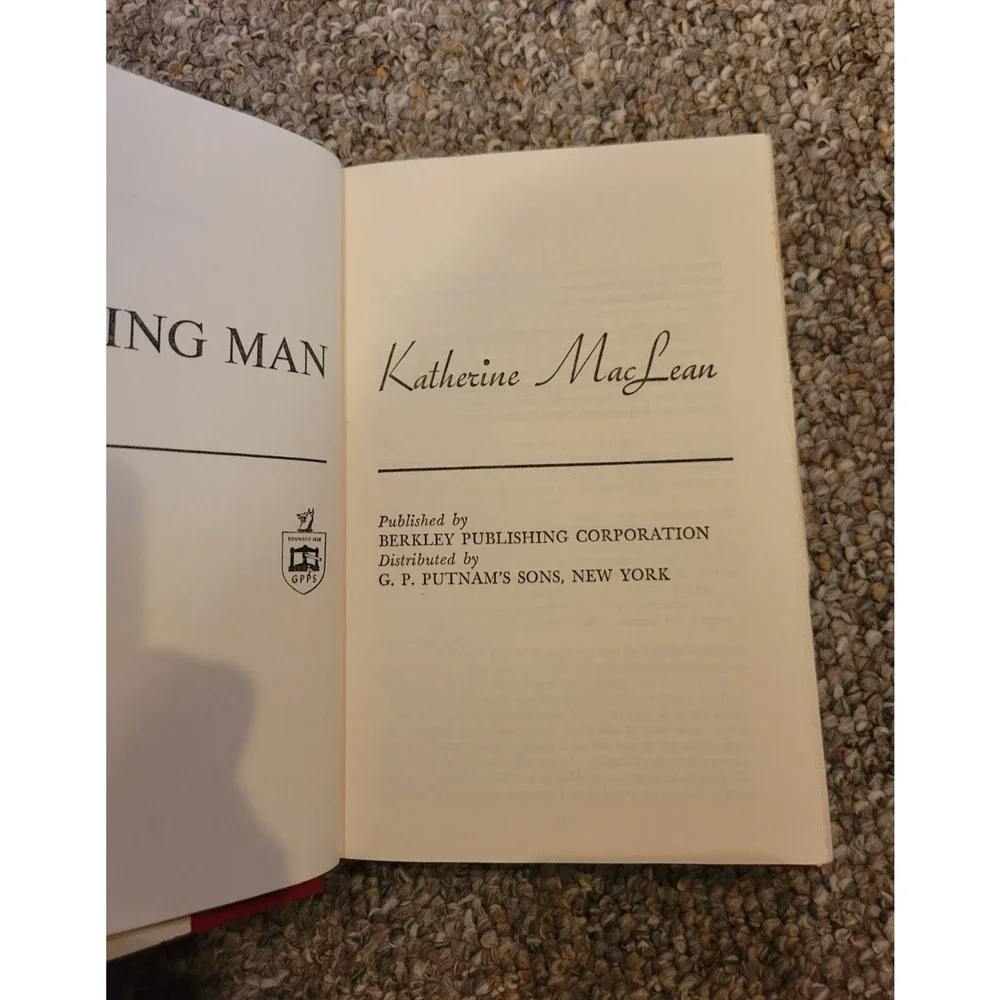 MISSING MAN 1975 Katherine MacLean HC/DJ/SFBCE Paranormal Dystopia Rescue Revolt